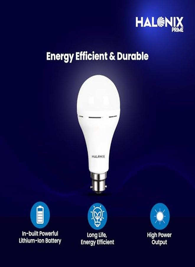 Halonix مصباح طوارئ هالونيكس قابل لإعادة الشحن بقوة 11 واط، مزود بمصباح LED عاكس للتيار الكهربائي، يعمل لمدة تصل إلى 4 ساعات، بإضاءة نهارية باردة، عبوة من قطعة واحدة - Image 3
